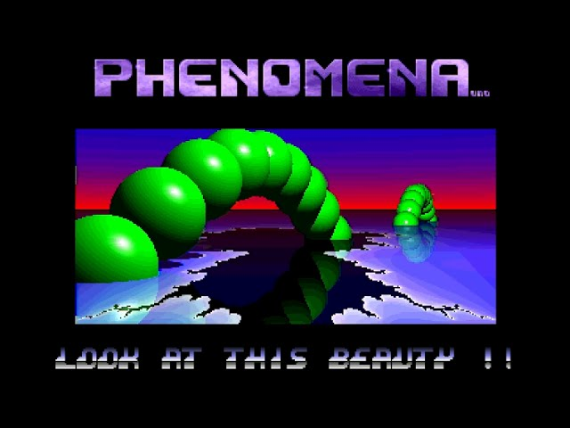 A screenshot of the Phenomena demo by Enigma