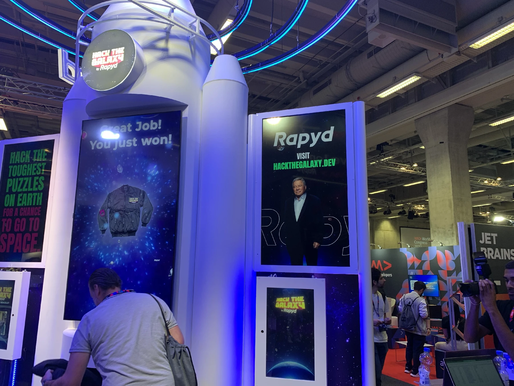 The exhibition stand of the payment provider Rapyd