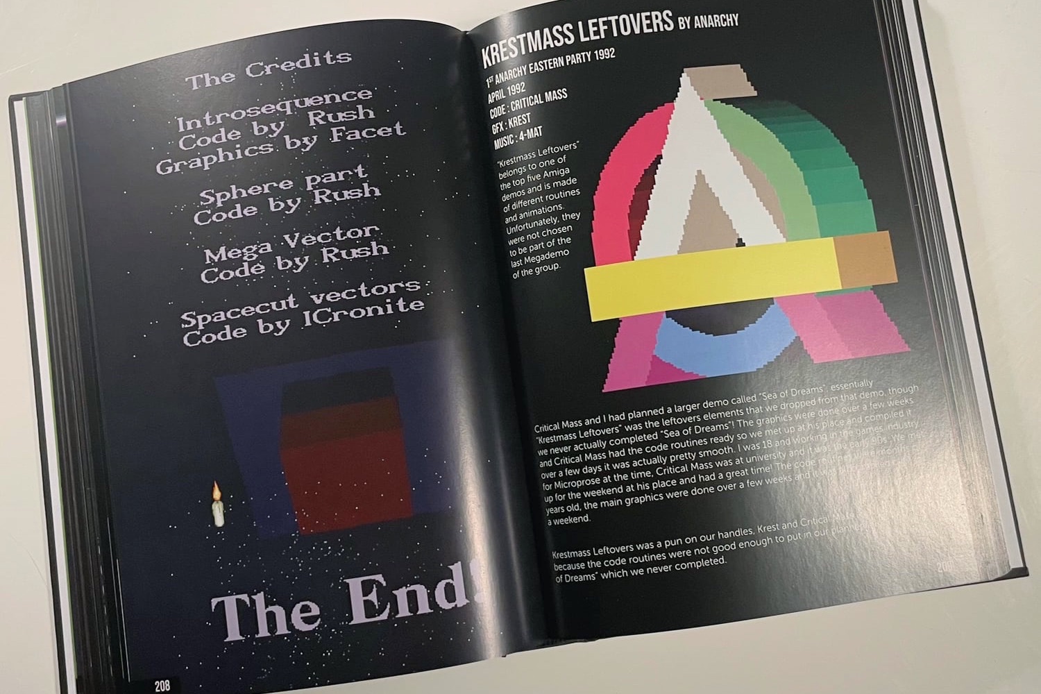 Inner view of the first Amiga Demoscene book