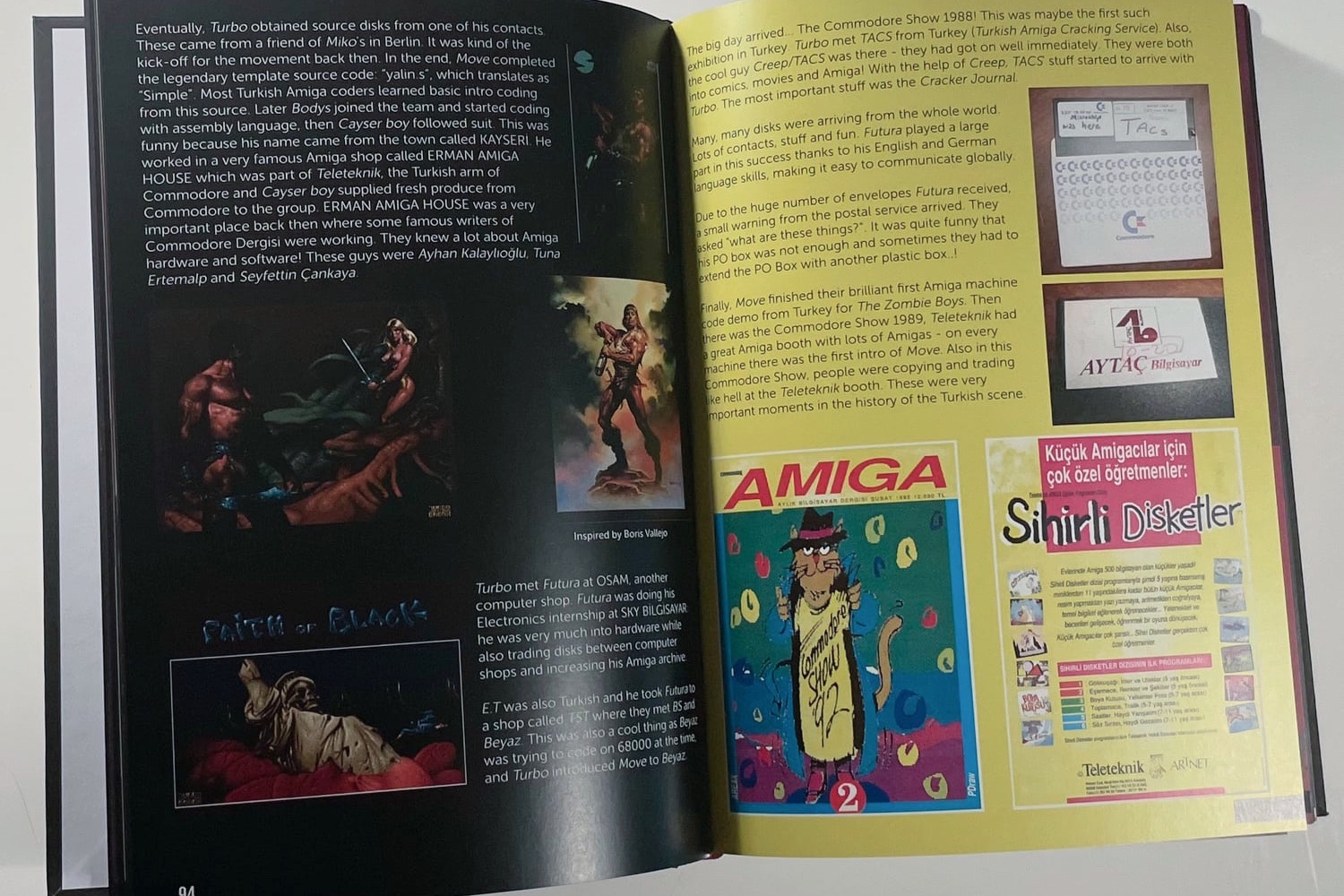 Inner view of the second Amiga Demoscene book