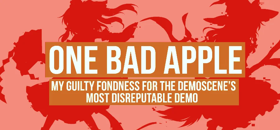 Thumbnail image for the article: a black-and-white Bad Apple silhouette