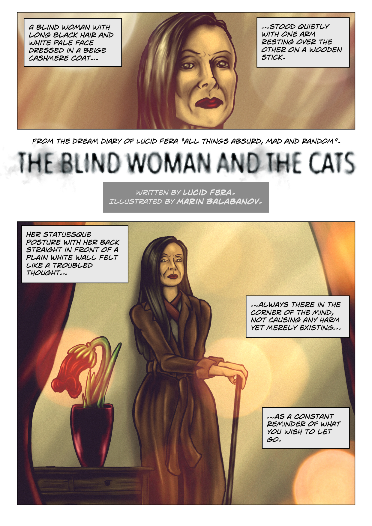 The Blind Woman and Cats - Original Page 1