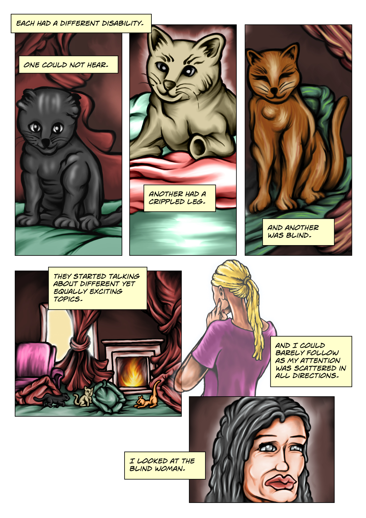 The Blind Woman and Cats - Page 2