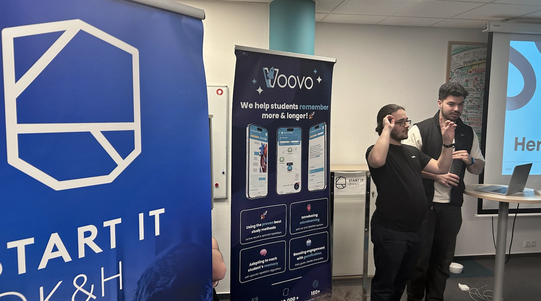The initial briefing at the hackathon