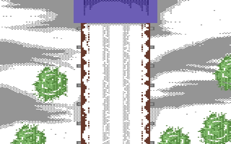 The ramp seen from above