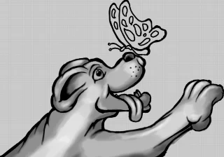 The cleaned up outlines.