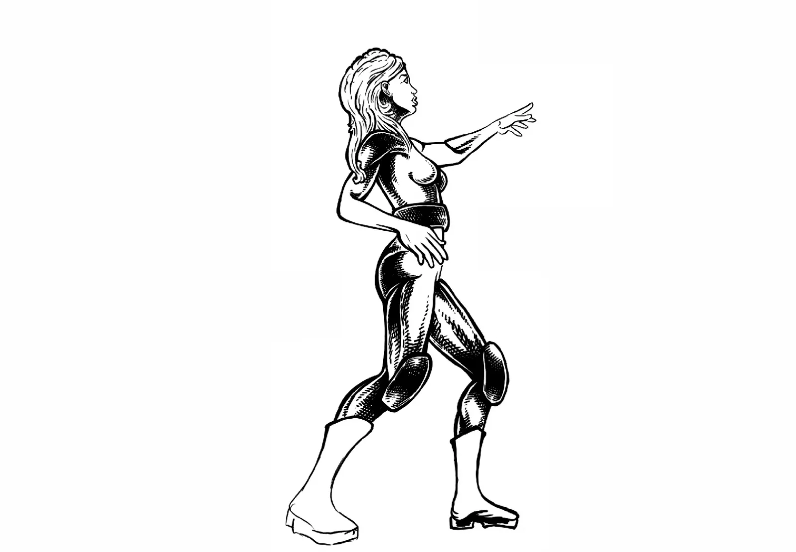 Step 4 of Freestyle drawing in Procreate on the iPad Pro