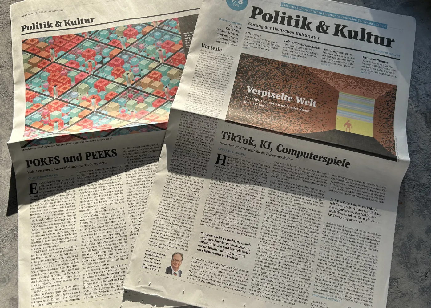 Politik und Kultur, the newspaper published by the German Cultural Council