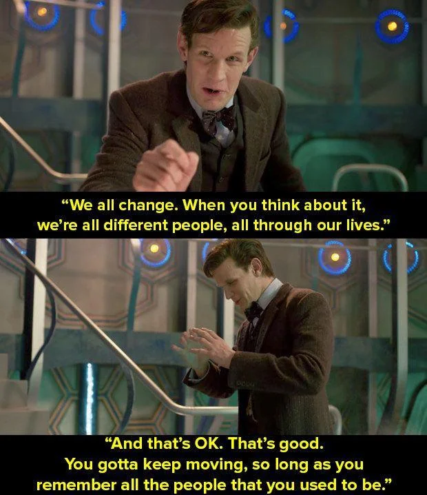 Matt Smith's Doctor holding his speech before regenerating...