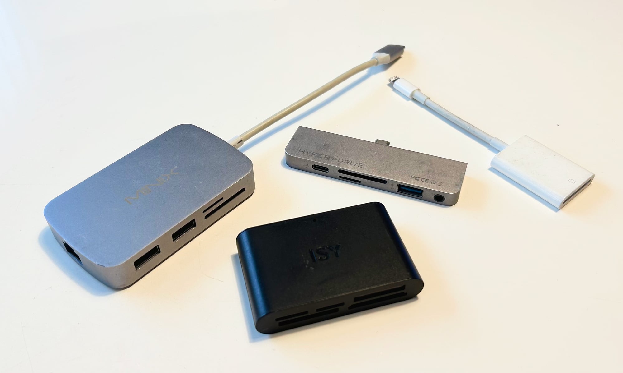 A selection of different card readers