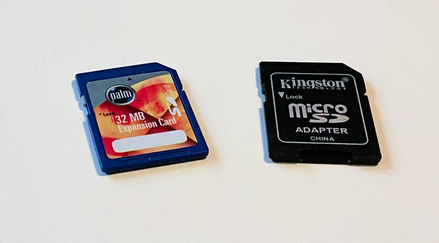 SD Cards for external storage.