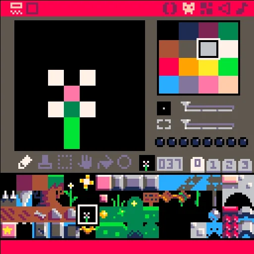 The sprite editor in PICO-8
