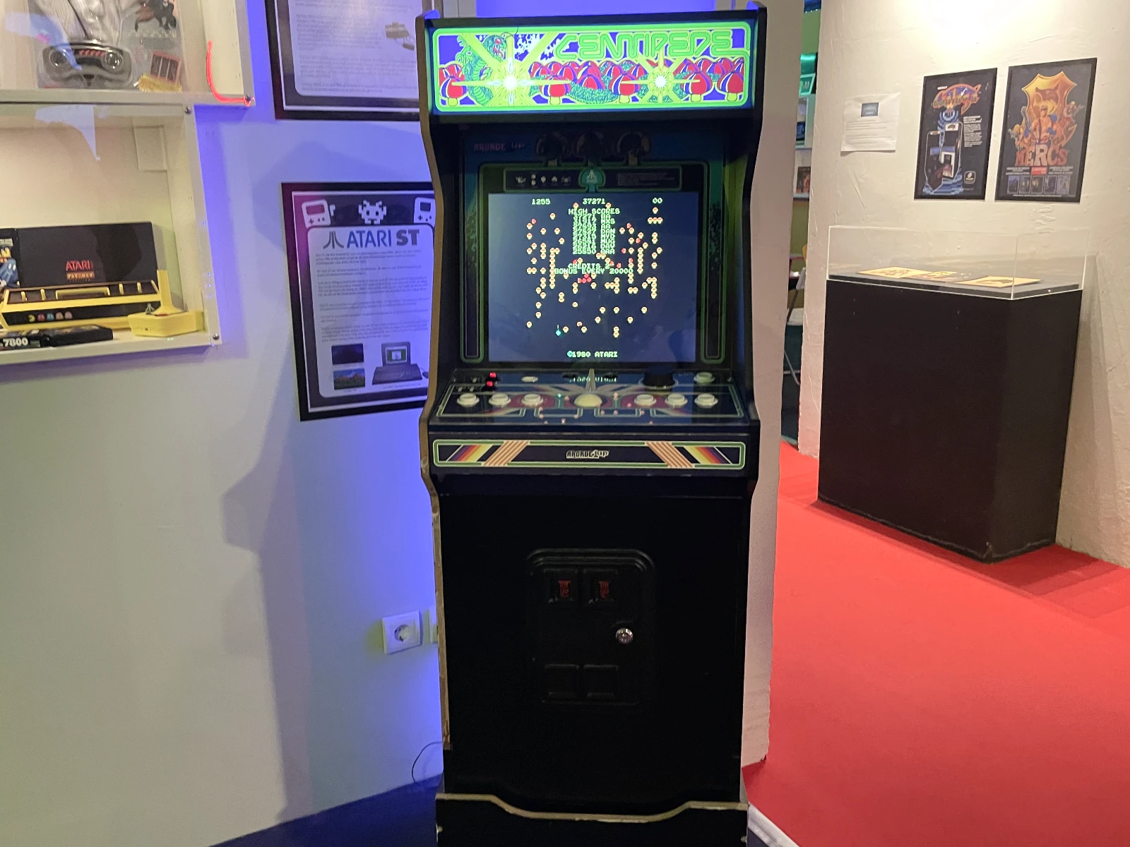 Centipede arcade cabinet.