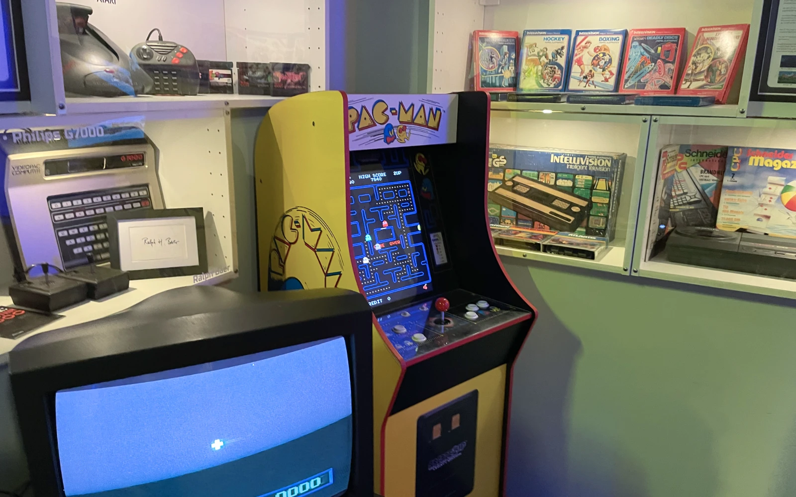 Pac-Man arcade machine.