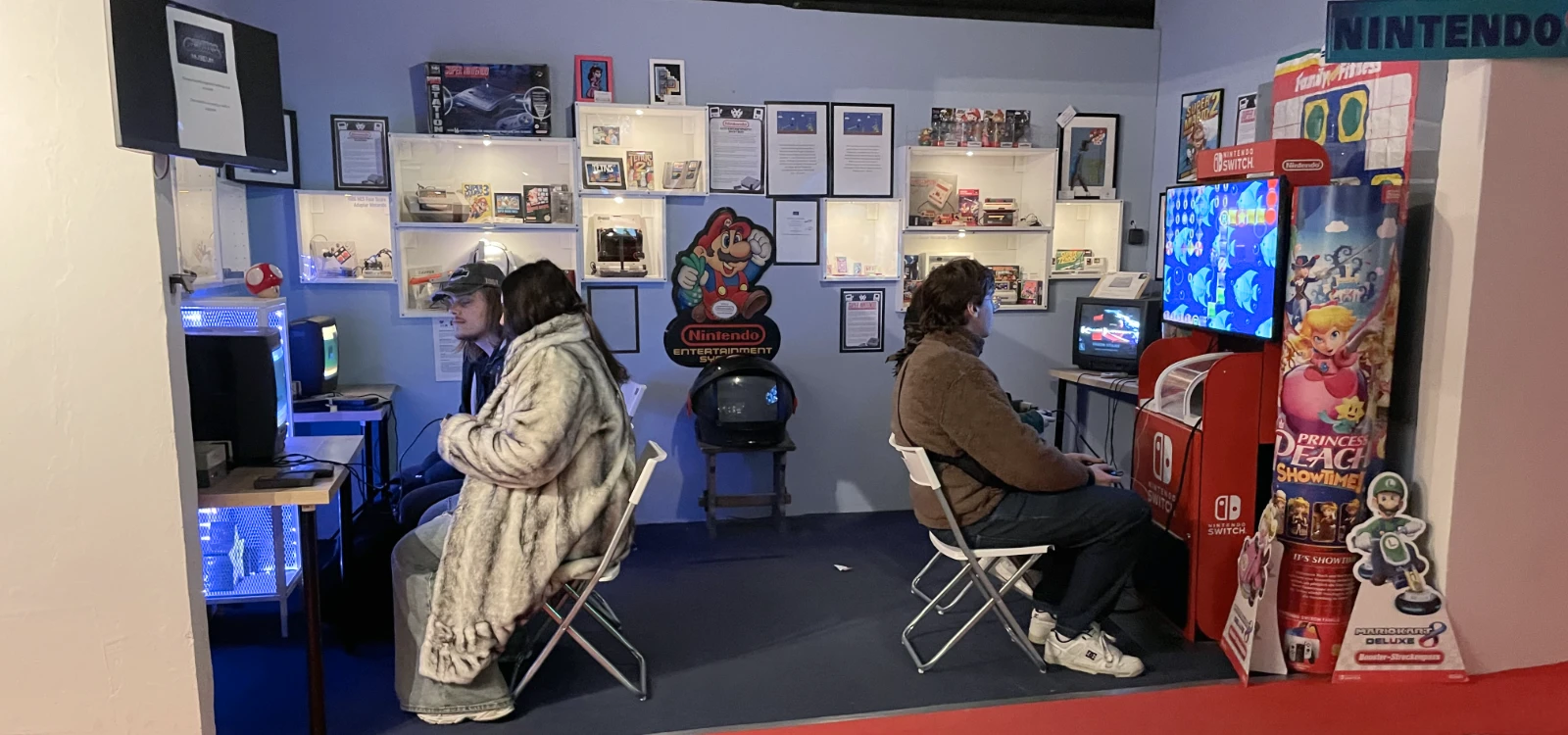 Visitors exploring the museum exhibits.