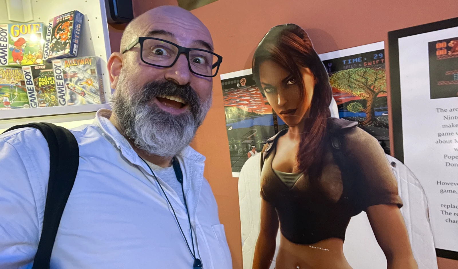 Lara Croft display or memorabilia.