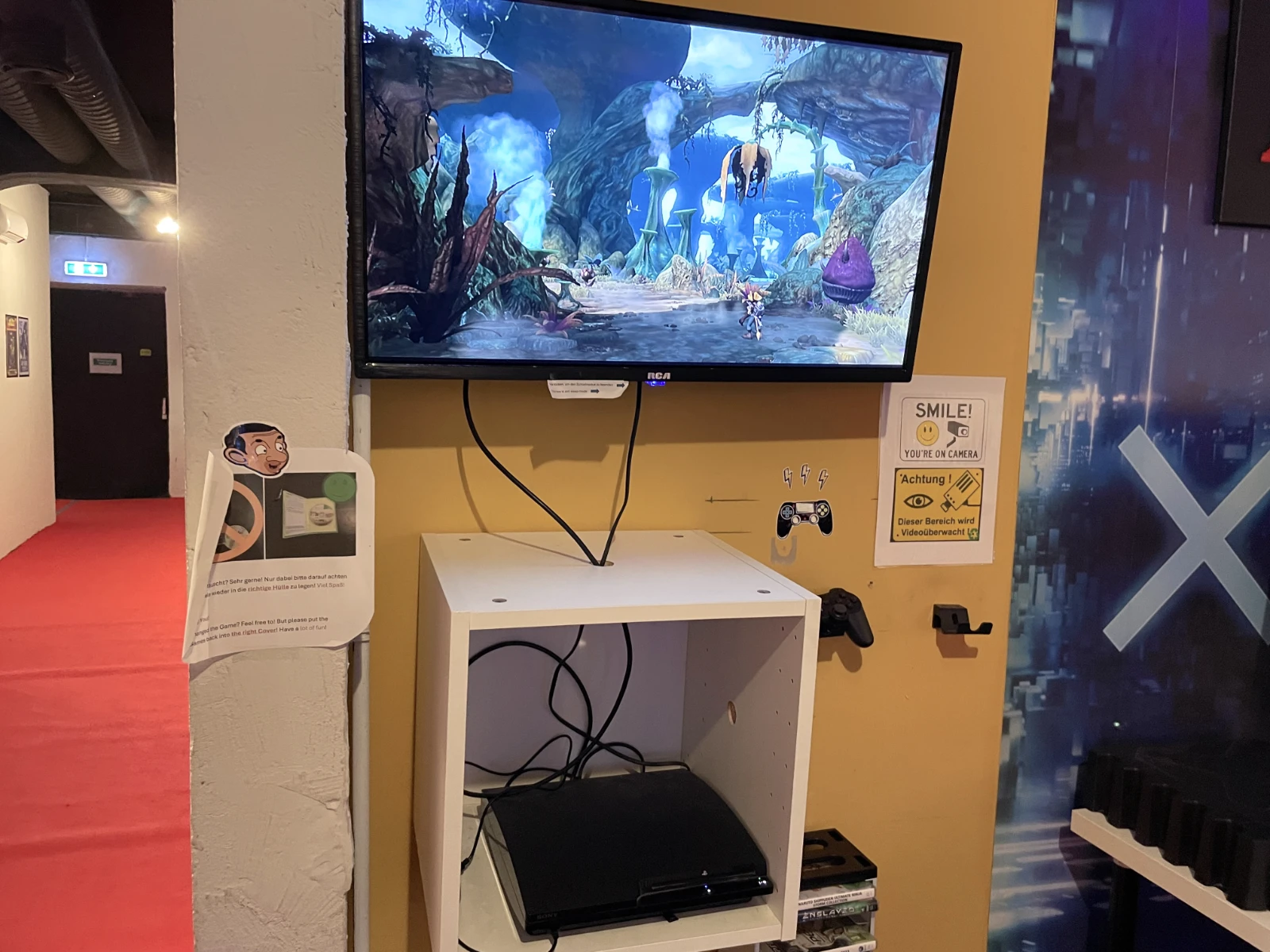 PlayStation 3 console on display.