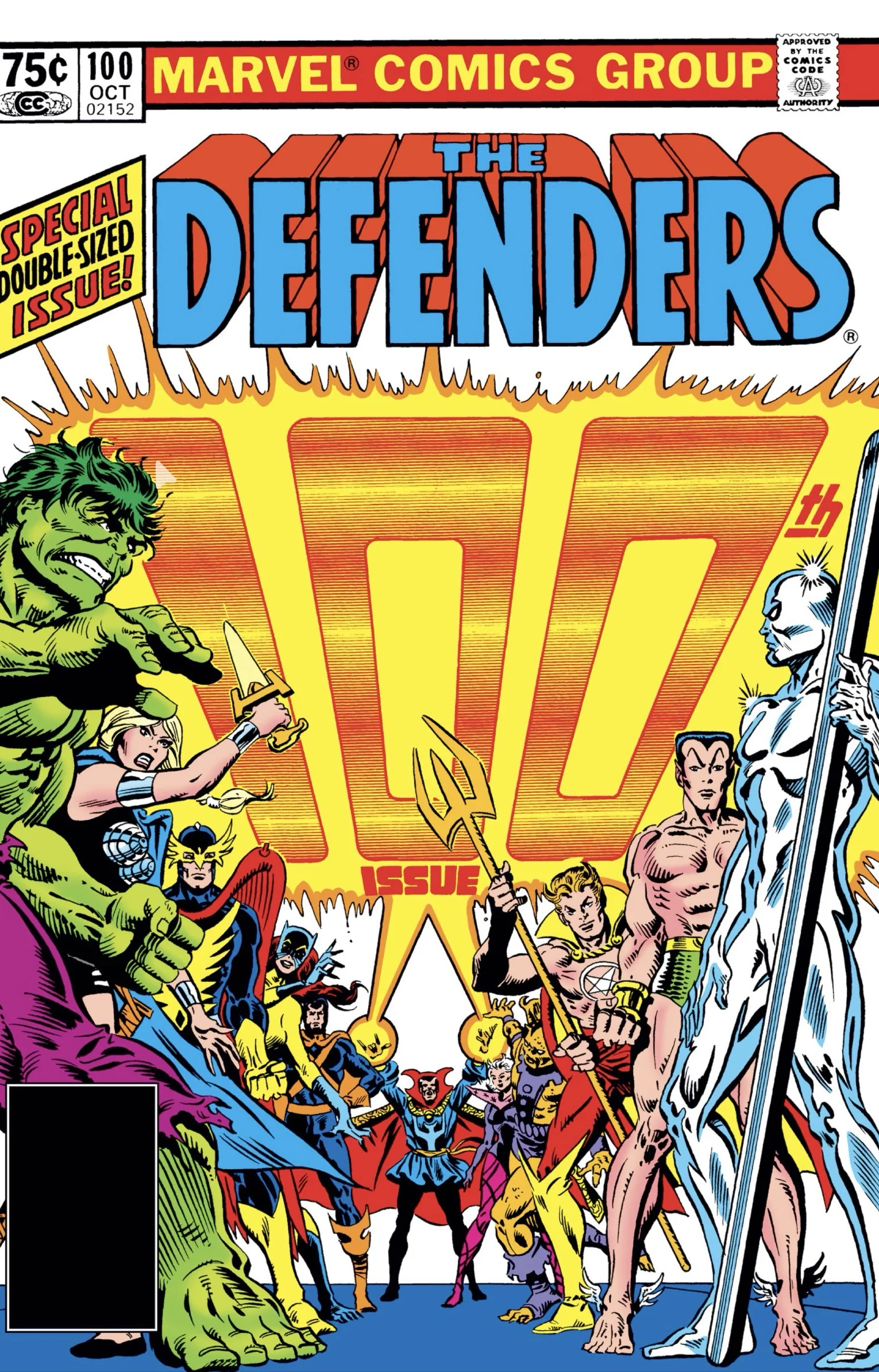 The Defenders #100 (1981) — cover