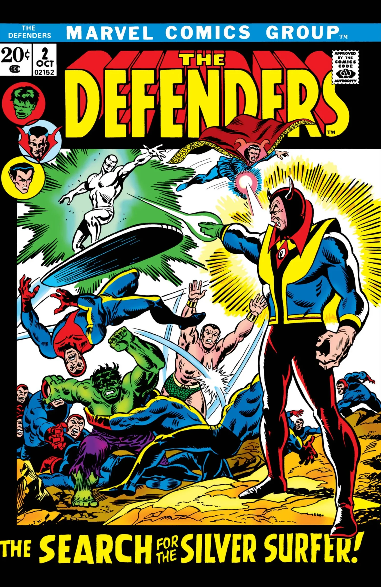 The Defenders #2 (Oct. 1972) — cover
