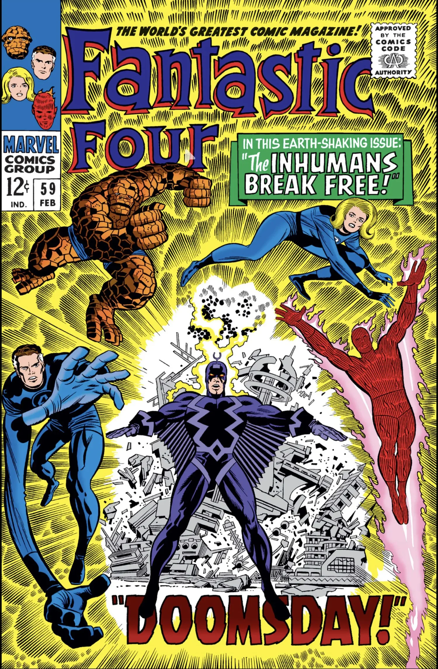 Fantastic Four #59 (Feb. 1967) — cover