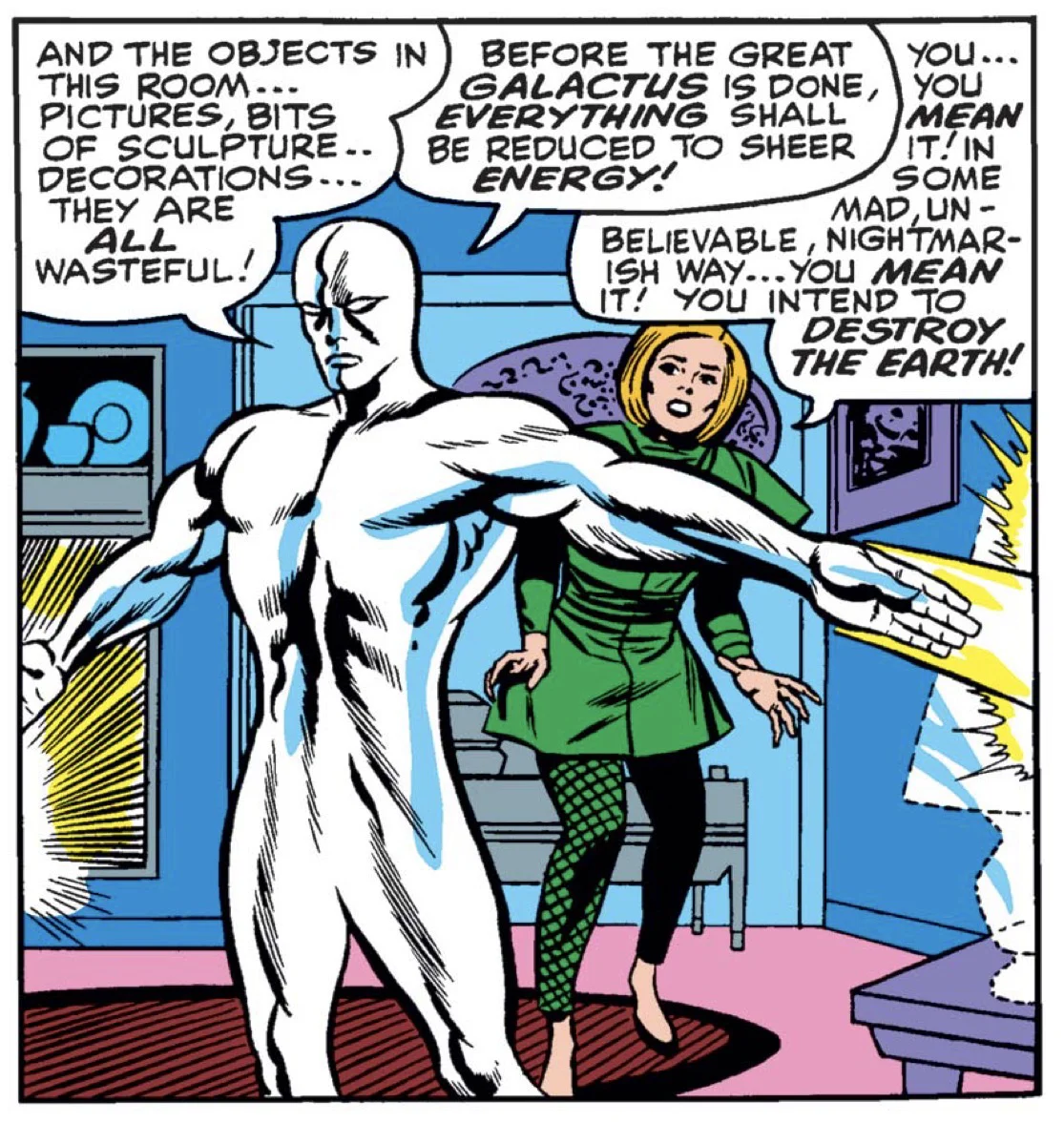First appearance of the Silver Surfer without any pants