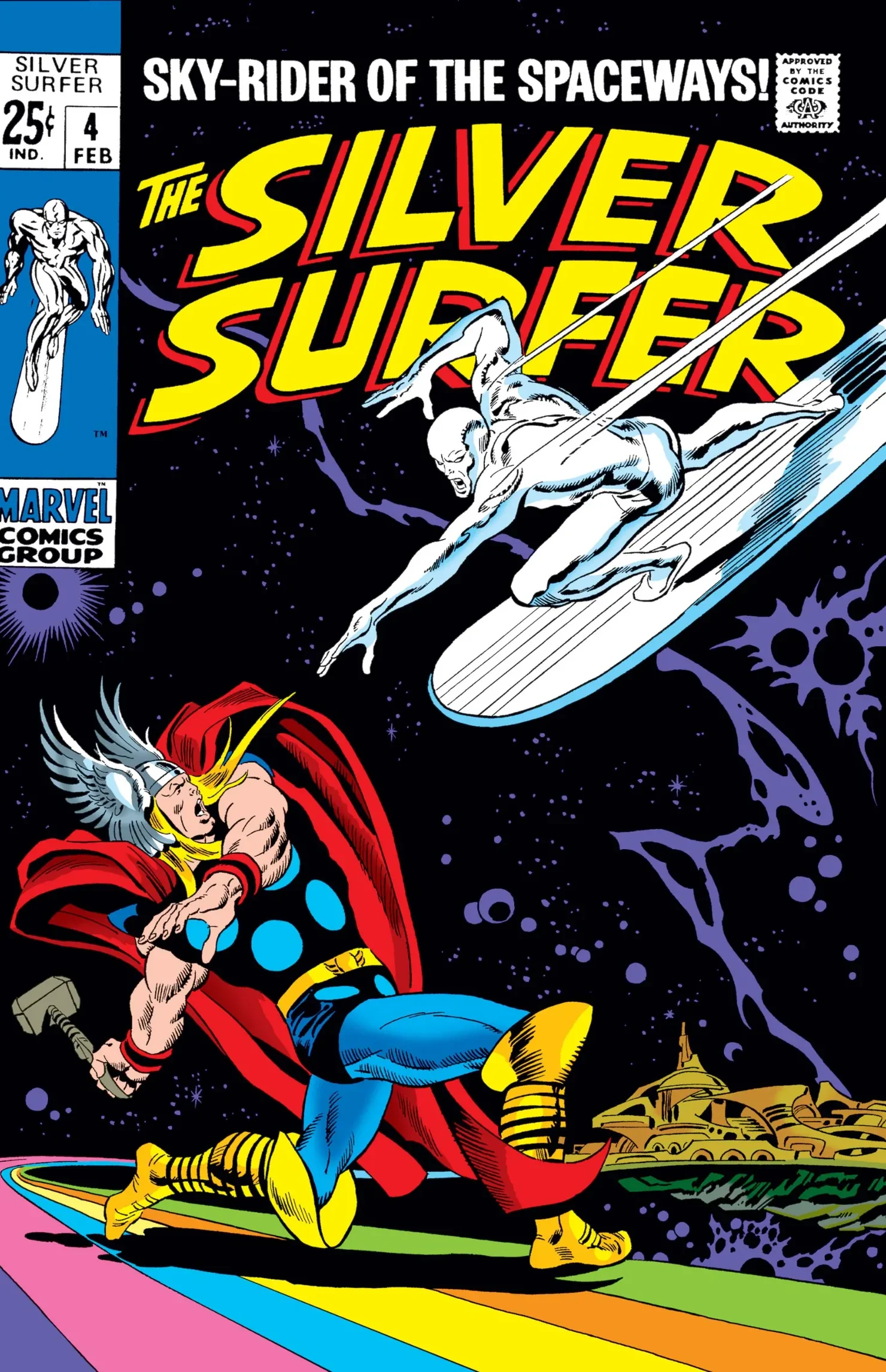 The Silver Surfer #4 (Feb. 1969) — cover