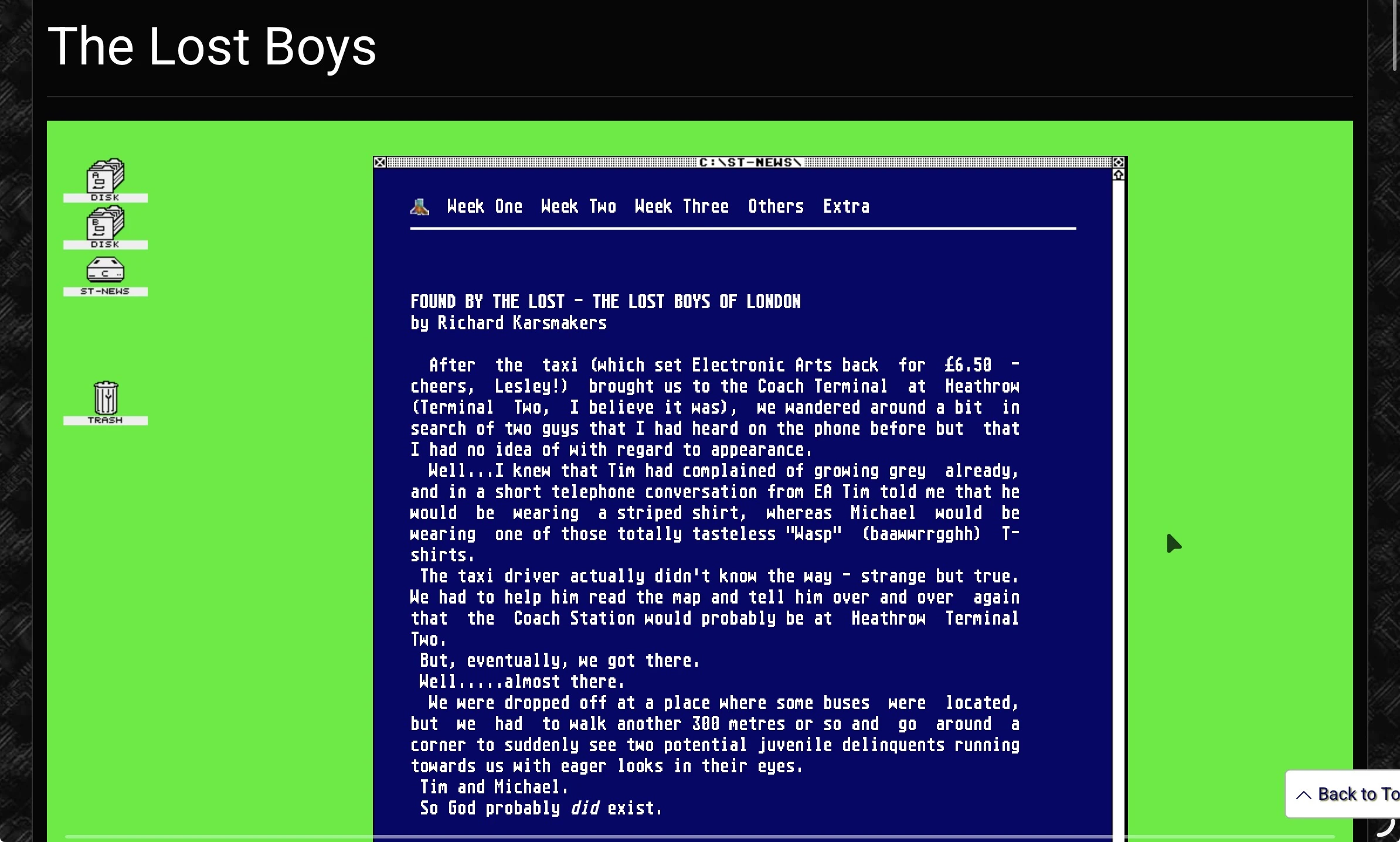 Interview with The Lost Boys in ST-News