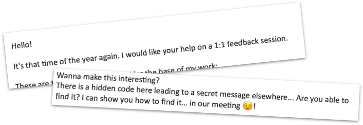My cowroker invited me to a call and made the email intriguing