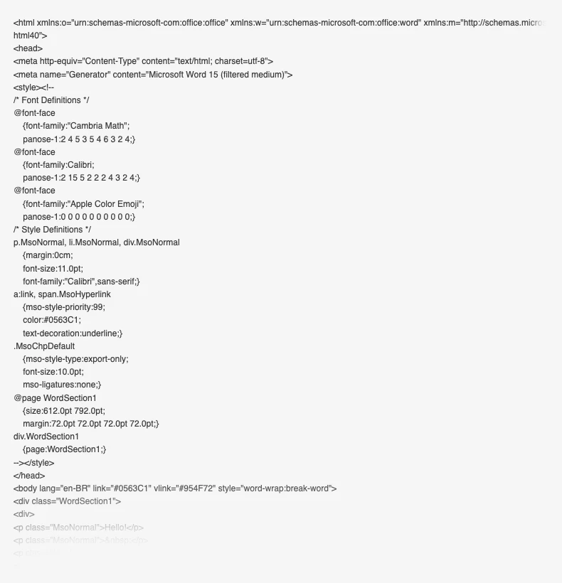 Very ugly and convoluted HTML code