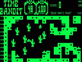 Second screenshot of the game's Tandy TRS-80 Model I version