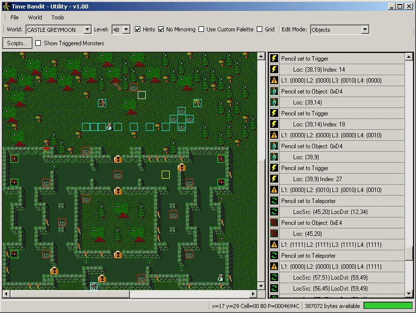Screenshot of Kroah's level editor