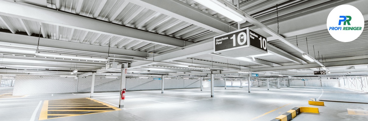 Reinigung von Garagen und Parkplätzen